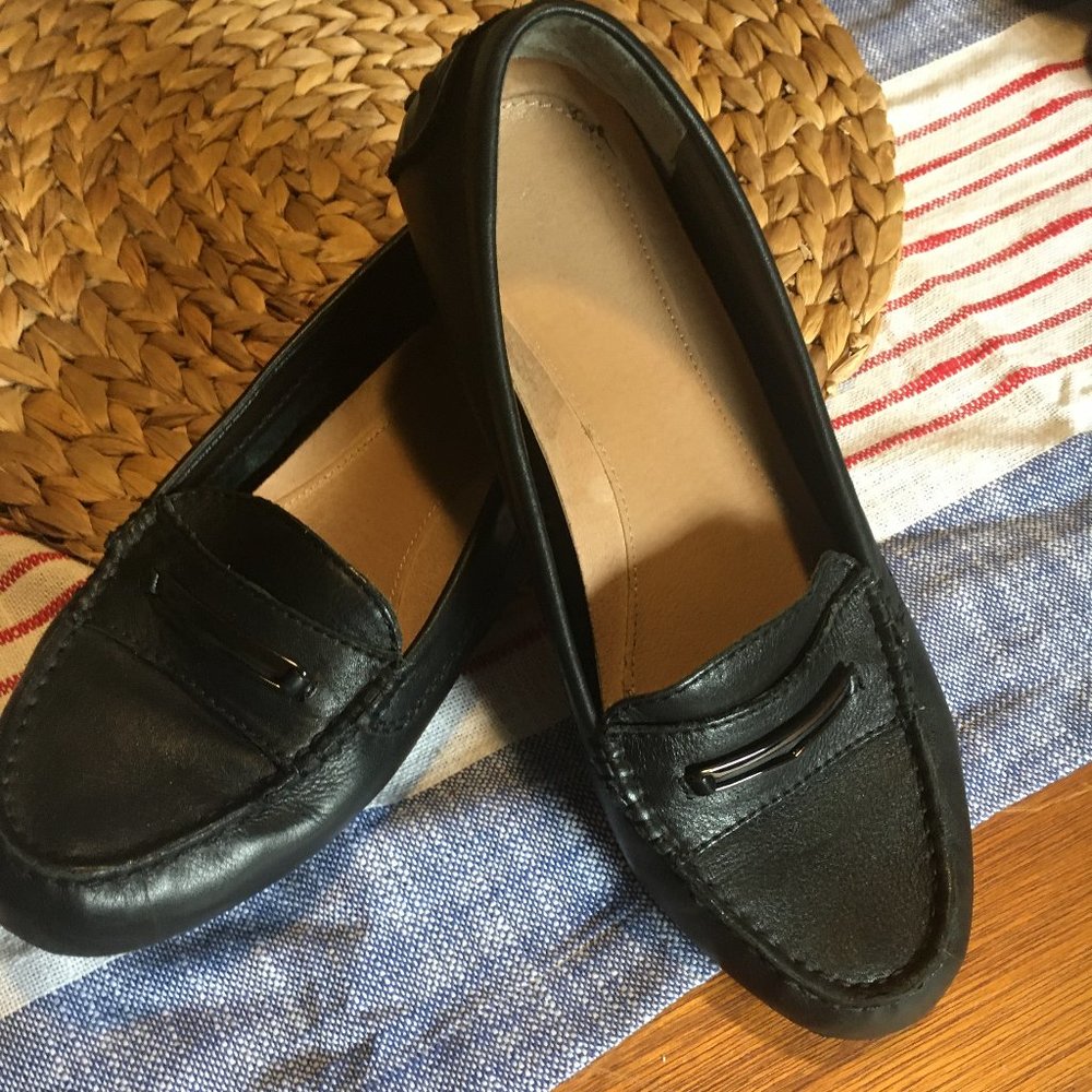 VIONIC Driving Moccasin/Size 8/Black/Orthotic